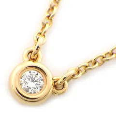 ティファニー Tiffany & Co. ネックレス バイザヤード シングル 60017911 1ポイント ダイヤモンド 0.03ct K18PG 【中古】