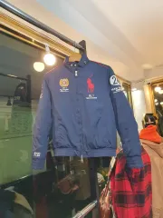 POLO RALPH LAUREN ポロラルフローレン Sサイズ 高級 必須アイテム 最終 アメリカ 星条旗 刺繍 レーシングジャケット