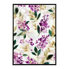 【A1サイズ（約59x84cm）】【lm-poster-313】【フレーム付き】フラワーポスター 北欧風 花柄 アートプリント 壁掛け リビング 玄関 寝室 壁飾り カフェ風 アートパネル