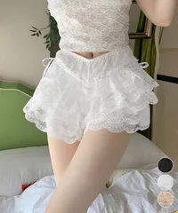 5段レース付きペチコート ティアード下着