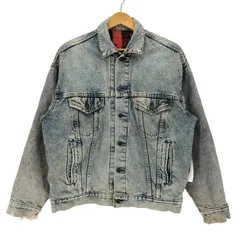 リーバイス Levis 90s USA製 ボタン裏527 70417 0819 裏地ネルシャツ デニム トラッカージャケット メンズ 表記無 