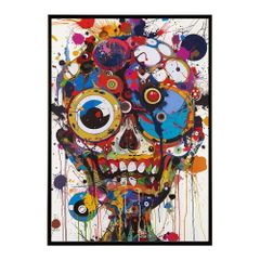 シェーン・ボーデン シルクスクリーン アートパネル スカル NYアート