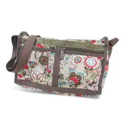 レスポートサック LesportSAC ショルダーバッグ クロスボディ 斜めがけ フラワープリント ベージュ系