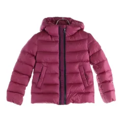 MONCLER (モンクレール) 20AW ALITHIA GIUBBOTTO ロゴワッペン ダウンジャケット フーディー ピンク キッズ F29541A53510 53048