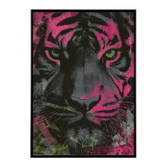 【A1サイズ（約59x84cm）】【lm-poster-3232】【フレーム付き】アバンギャルド アート 前衛的 カラフル サブカル 派手 パニック ポスター イラスト