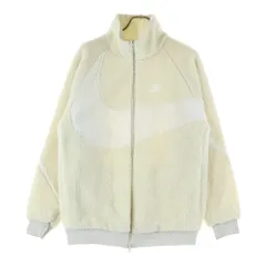 NIKE (ナイキ) AS M NSW VW SWSH FULL ZIP JKT ロゴ刺繍 リバーシブルナイロンジャケット フリースボアジャケット ホワイト HO200408EAG