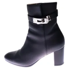 最終価格✳HERMES　ブーツ　チェルシーブーツ boozd メンズ 10cm身長アップ シークレットブーツ 厚底 革 レザー