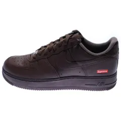 NIKE (ナイキ) ×SUPREME AIR FORCE 1 LOW BAROQUE BROWN CU9225-200 ×シュプリーム エアフォース1 ローカットスニーカー ブラウン US10/28.0cm