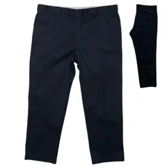 874 定番 ディッキーズ ワークパンツ ワークウェア オリジナルフィット ブラック 黒 ロゴ 超 ビッグシルエット オーバーサイズ ゆるだぼ メンズ 古着 パンツ