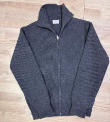 2 INTHERAW ロイ フルジップアップ ニットパーカ ディープグレー