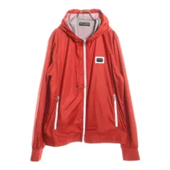 DOLCE & GABBANA (ドルチェアンドガッバーナ) ロゴプレートナイロンジャケット トラックジャケット レッド G9F38G G7N15