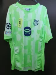 ノーブランド FC バルセロナ アウェー 蛍光色 ジャージ