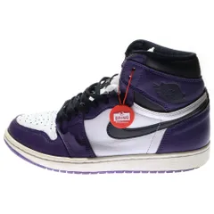 NIKE (ナイキ) AIR JORDAN 1 RETRO HIGH OG COURT PURPLE 555088-500 エアジョーダン1 コートパープル ハイカットスニーカー US10/28.0cm ホワイト/パープル