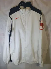 ナイキ ウィンドブレーカー 白/ネイビー 90s