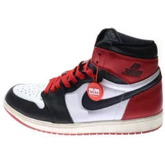 NIKE (ナイキ) AIR JORDAN 1 RETRO HIGH OG BLACK TOE REIMAGINED エアジョーダン1 レトロ OG ブラックトゥリイマジンド ハイカットスニーカー US9.5/27.5cm DZ5485-106