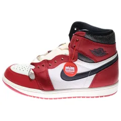 NIKE (ナイキ) AIR JORDAN 1 LOST&FOUND エアジョーダン1 ロスト&ファウンド シカゴ ハイカットスニーカー ホワイト/レッド US8.5/26.5cm DZ5485-612