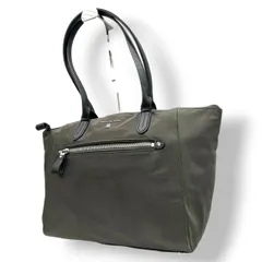 マイケルコース MICHAEL KORS トートバッグ ハンドバッグ ナイロン レザー カーキ オリーブ 深緑 黒 肩掛け ワンショルダー A4収納可 大容量 軽量 ロゴ パドロック 南京錠 チャーム レディース 通勤 通学 ビジネス 鞄 カバン s38