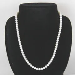 美品『USED』 シルバー/パール  ネックレス 上品 小珠 デイリー使いにも