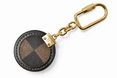 フェンディ キーリング/キーホルダー/バッグチャーム FENDI サークル ブラック/ブラウン【中古】
