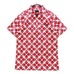 サイズ：M CALLAWAY キャロウェイ  半袖ポロシャツ 総柄 レッド系 [240101525234] ゴルフウェア メンズ ストスト