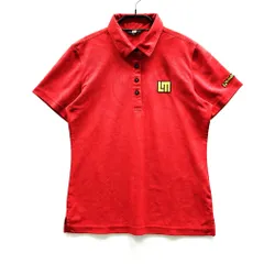 サイズ：L LOUD MOUTH ラウドマウス  半袖ポロシャツ シャガデリック柄 レッド系 [240101552058] ゴルフウェア レディース ストスト