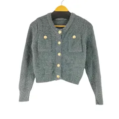 グレイル GRL 金ボタンシャギーニットカーディガン レディース FREE 