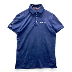 サイズ：XS RLX ラルフローレン  半袖ポロシャツ カモフラ 迷彩柄 ネイビー系 [240101528161] ゴルフウェア メンズ ストスト