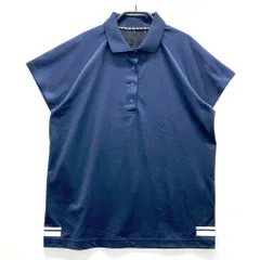 サイズ：1 PGG PEARLY GATES パーリーゲイツ  異素材切替 半袖ポロシャツ  ネイビー系 [240101530334] ゴルフウェア レディース ストスト