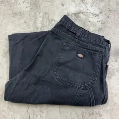 ディッキーズ　ペインターパンツ　ダック　ブラック　アメリカ古着　W34 3054 Dickies（ディッキーズ） ダック地 ペインターパンツ ワークパンツ