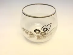 食器　カメイガラス　コップ　グラス　酒器　花柄　昭和レトロ