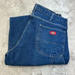 Dickies　ディッキーズ　デニムペインターパンツ　古着　インディゴブルー　濃紺　W38 L30