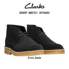 (SALE)CLARKS(クラークス)チャッカブーツ デザートブーツ ハイカット スタンダード シューズ レースアップ 革靴 スエード ブラック メンズ DESERT BOOT 26155855