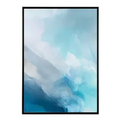 【A1サイズ（約59x84cm）】【lm-poster-3721】【フレーム付き】ポスター 天使界隈 水色界隈 地雷系 病みかわいい 部屋飾り イラスト 壁掛け 韓国風 量産型女子 推し活