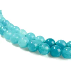 【天然石】ブレスレット用 ビーズ 天河石 アマゾナイト 6mm 約60粒 パワーストーン 幸運 希望 癒し 手芸 ハンドメイド アクセサリー NS-073