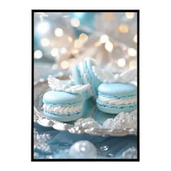 【A4サイズ(約21x30cm)】【lm-poster-3773】【フレーム付き】ポスター 天使界隈 水色界隈 地雷系 病みかわいい 部屋飾り イラスト 壁掛け 韓国風 量産型女子 推し活