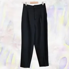 NOLLEY'S　ノーリーズ　パンツ　ブラック　レディース　スラックス　サイズ36　タック　ポケット　センタープレス　通勤　ビジネス