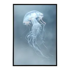 【B4サイズ(約25x36cm)】【lm-poster-3786】【フレーム付き】ポスター 天使界隈 水色界隈 地雷系 病みかわいい 部屋飾り イラスト 壁掛け 韓国風 量産型女子 推し活