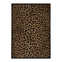 【B1サイズ（約73x103cm）】【lm-poster-38】【フレーム付き】ポスター ヒョウ柄 虎柄 レオパード ジャガー 毛皮 アニマル 動物 ポスター イラスト