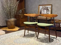 北欧テイスト ダイニングチェア グリーン アンティーク ヴィンテージ nZ