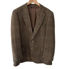 【新品未使用】カシミヤ混 ブルックスブラザーズ テーラードジャケット 茶 XL 新品未使用】カシミヤ混 ブルックスブラザーズ テーラードジャケット