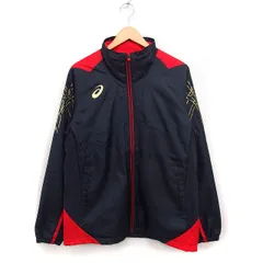アシックス asics スポーツウエア ジャケット ウォームアップ ウインドブレーカー L ブラック 黒 /FT12