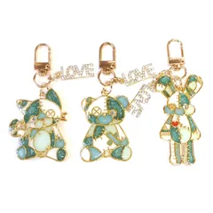 【ハンドメイド】 レジン チャーム　キーホルダー　くま　うさぎ　ねこ