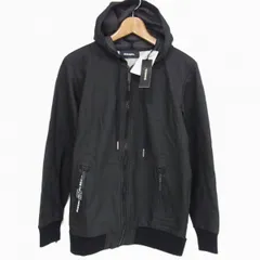 新品 定価38,500円◇DIESEL 20SS S-FILM JACKET コーティング加工 ジップパーカー ジャケット ブラック  ディーゼル メンズ
