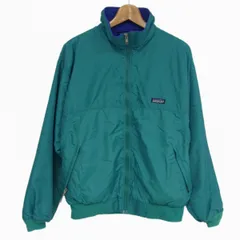 90年代◇Patagonia シェルドシンチラジャケット 42101 裏 ボア フリース ナイロンジャケット パタゴニア アウトドア メンズ USA製