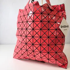 ✨NEWランク　issey miyake 　バオバオ　BAOBAO　エナメル　ルーセント　トートバッグ　ハンドバッグ　bag　PVC　ピンク　「98EL」