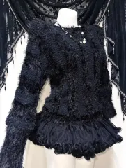 ゴス ルー パンク ギャル ニット ブラック