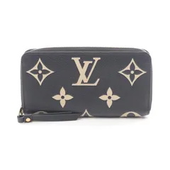 LOUIS VUITTON ルイ・ヴィトン ジッピーウォレット バイカラーモノグラムアンプラント ラウンド長財布