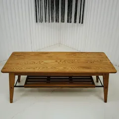 【アウトレット】【現品限り】一部送料無料 未使用 リビングコーヒーテーブル 120 中棚付き センターテーブル 221013-オクトバct