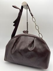 b01 MARNI バッグ　パーティー　がま口　ハンドバッグ　リボン　ブローチ b01 MARNI バッグ パーティー がま口 ハンドバッグ リボン ブローチ
