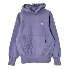 90年代 USA製 Champion チャンピオン REVERSE WEAVE リバースウィーブ スウェットパーカー パープル(メンズ MEDIUM)中古 古着 V9039